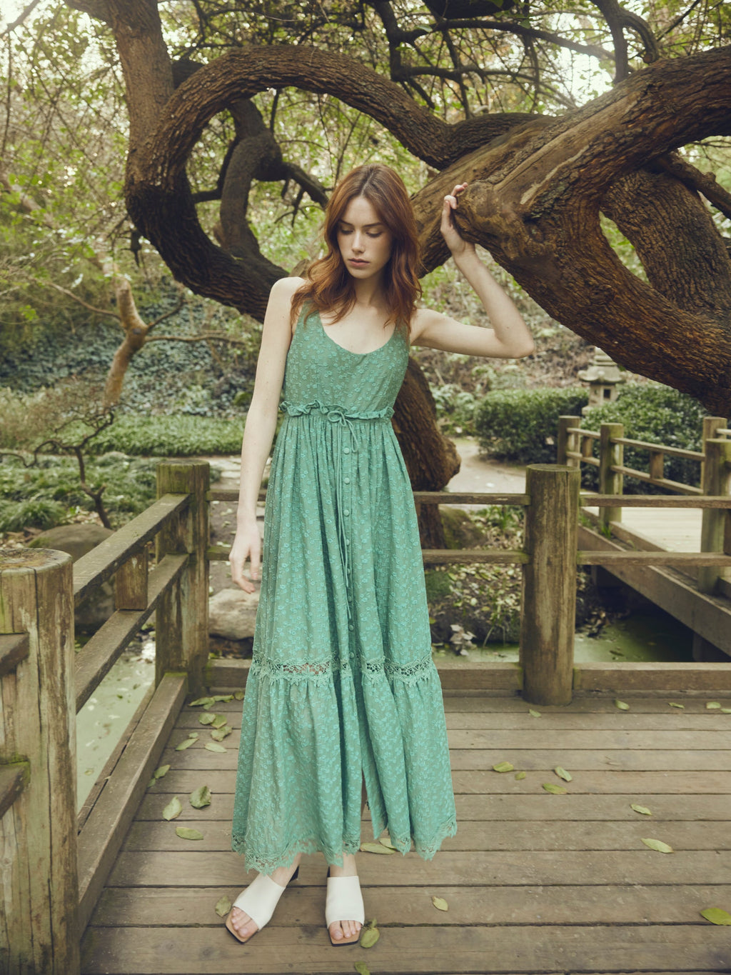 Valeria Dress in Bermuda Green