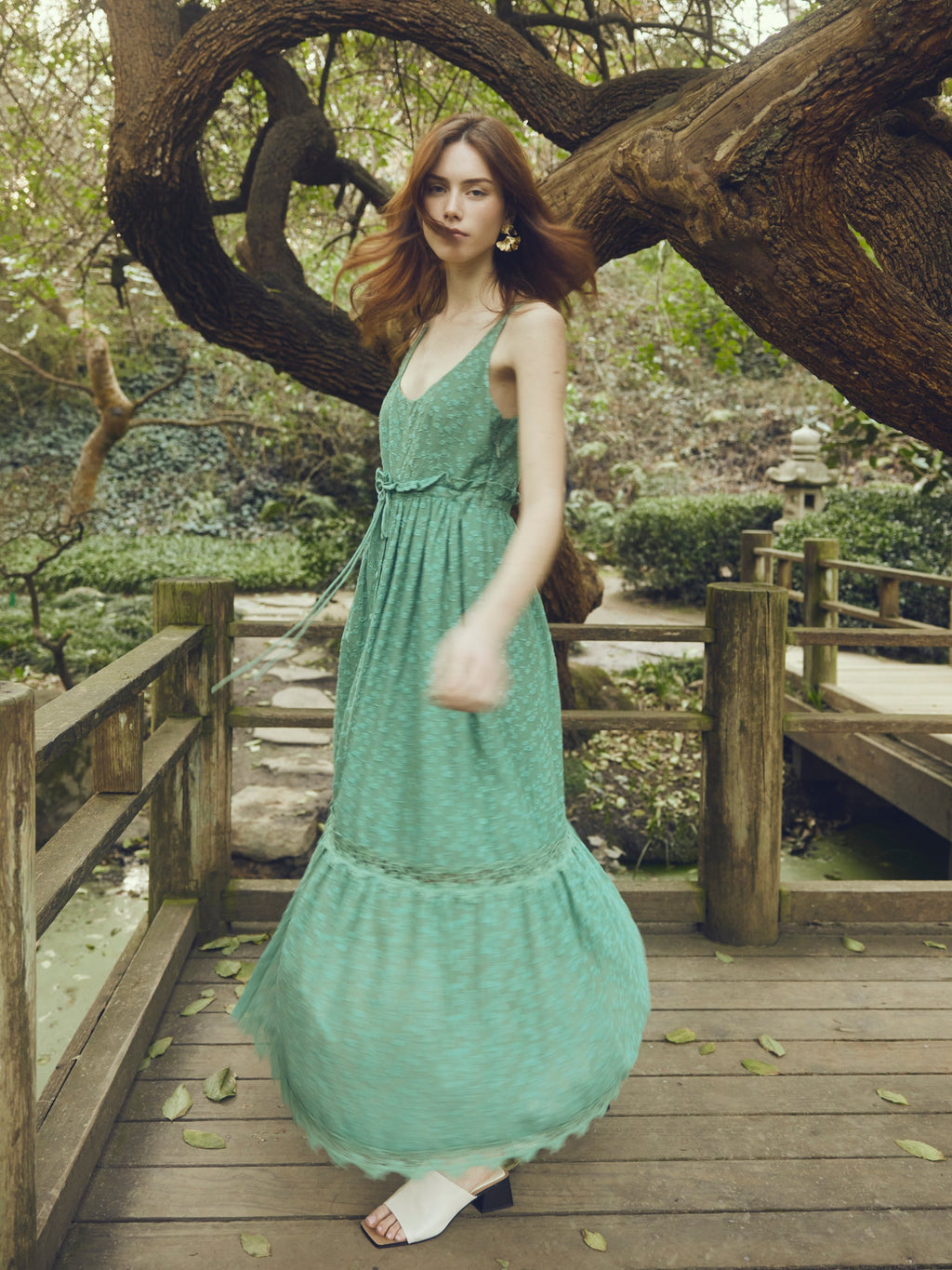 Valeria Dress in Bermuda Green