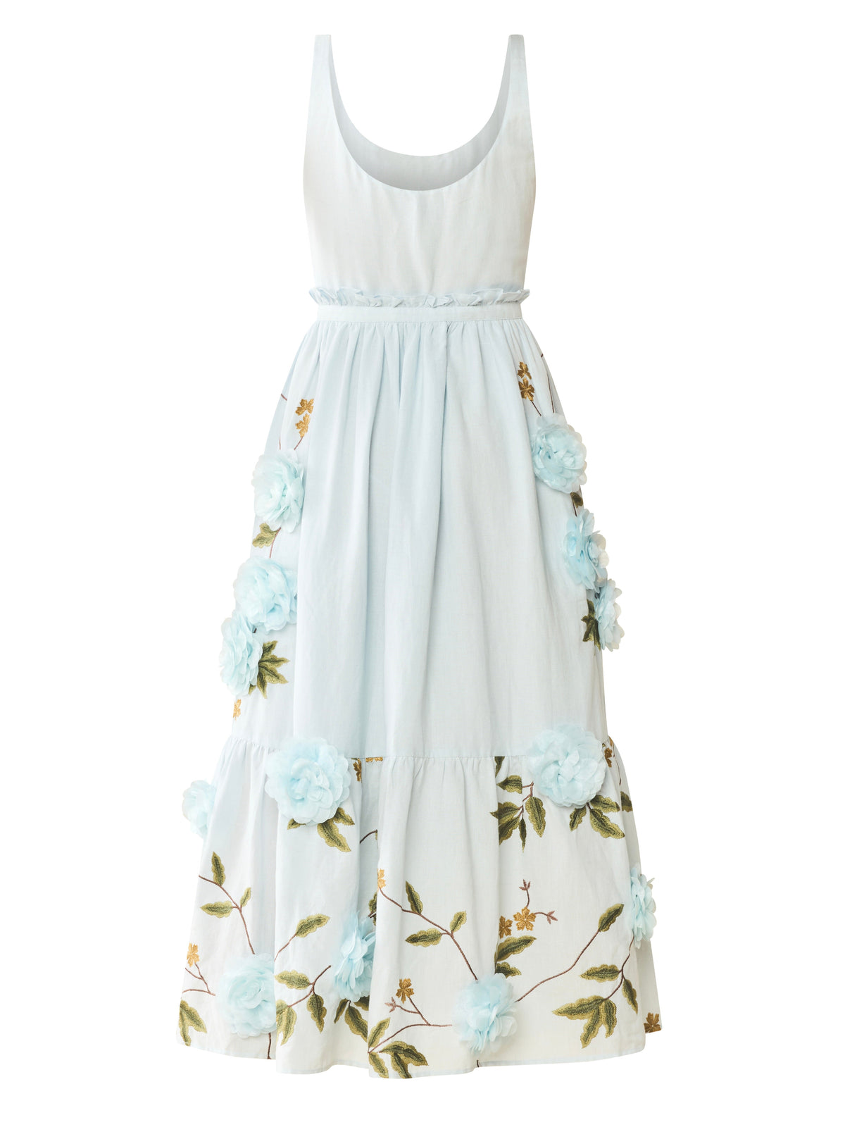 Valeria Dress in Lotus Garden Blue
