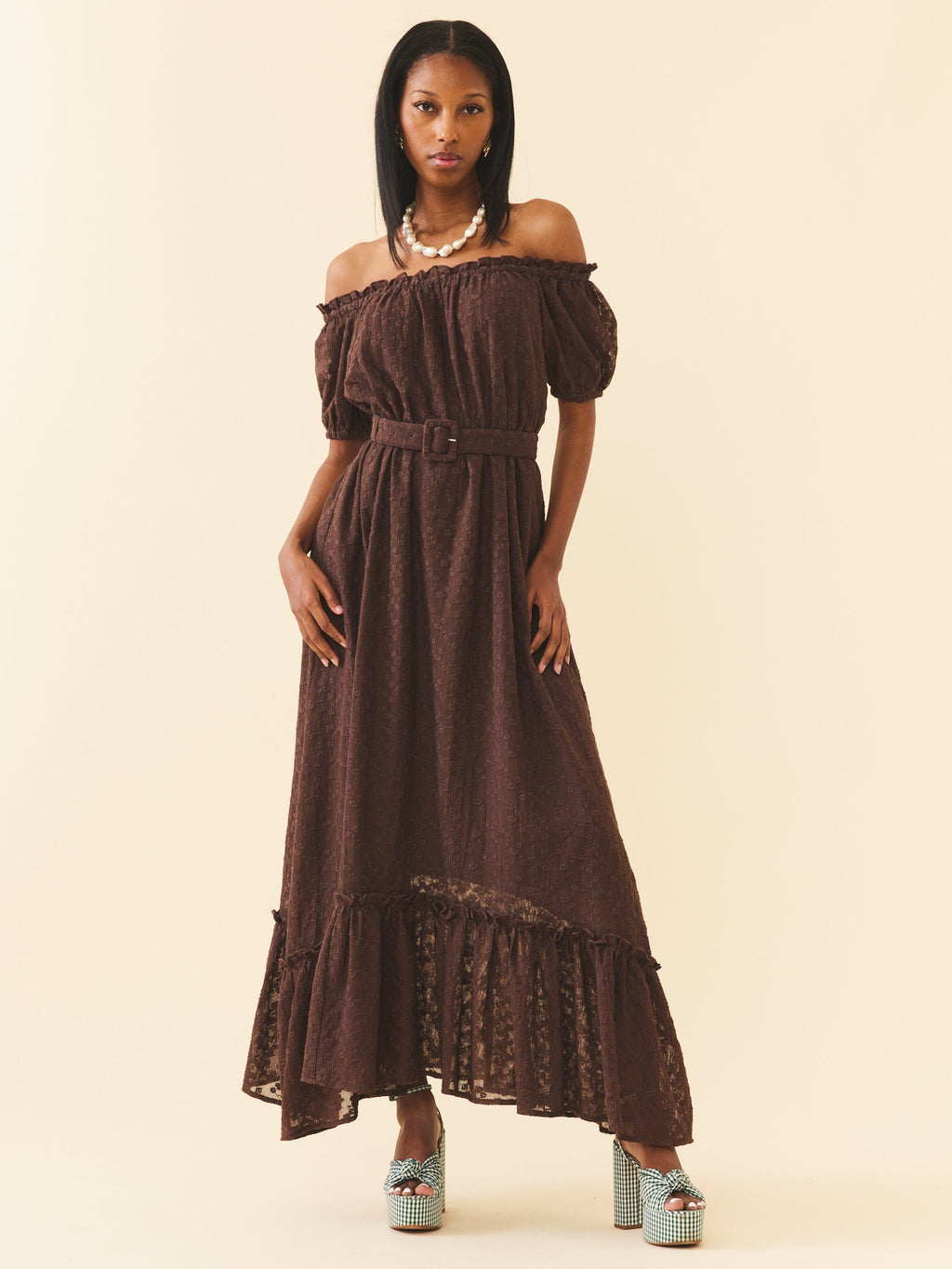 Luna Dress in Chocolate Martini