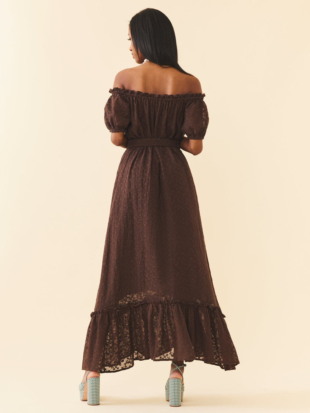 Luna Dress in Chocolate Martini