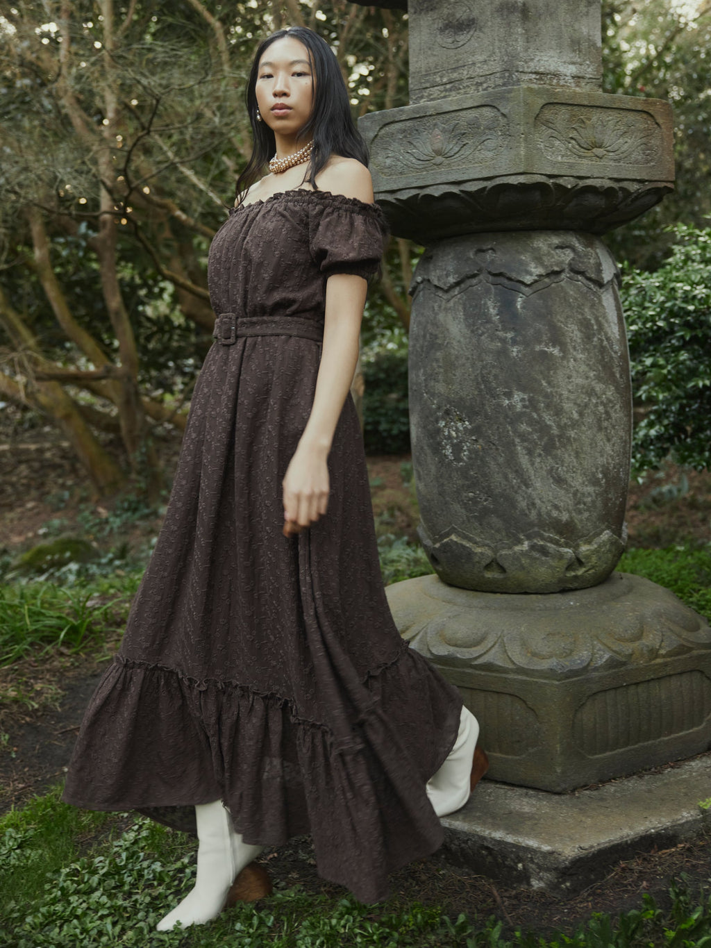 Luna Dress in Chocolate Martini