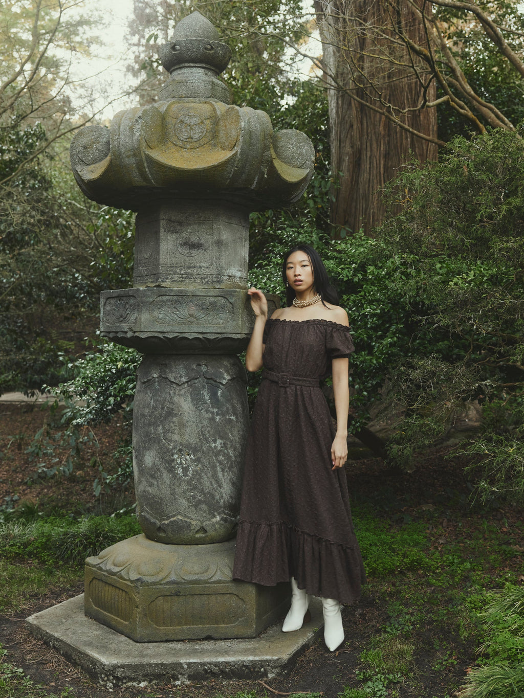Luna Dress in Chocolate Martini