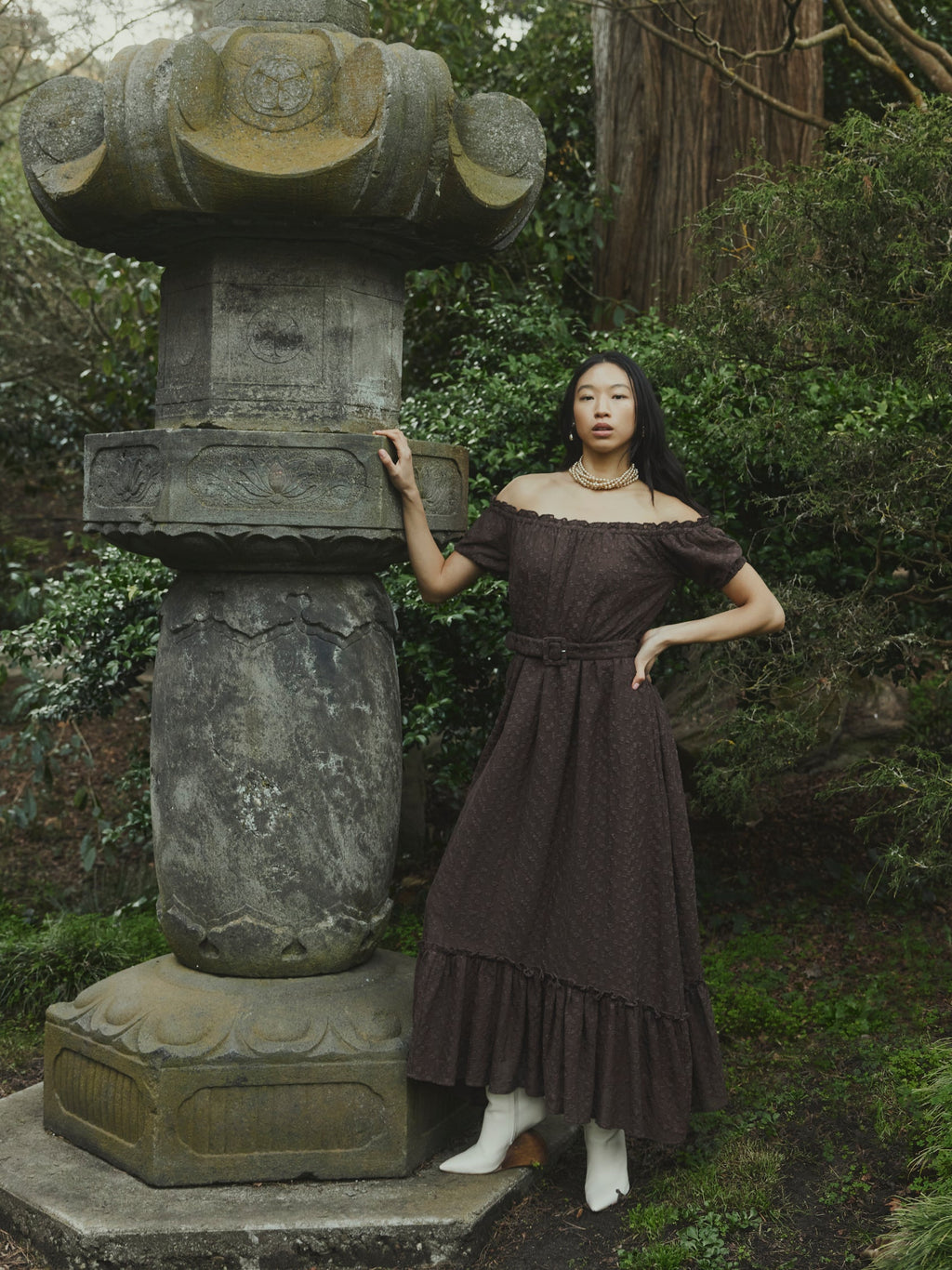 Luna Dress in Chocolate Martini