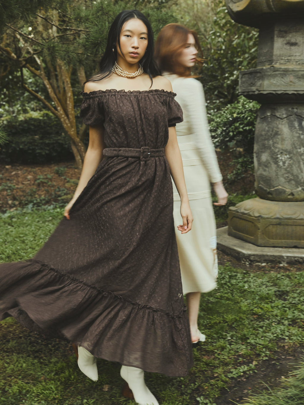 Luna Dress in Chocolate Martini