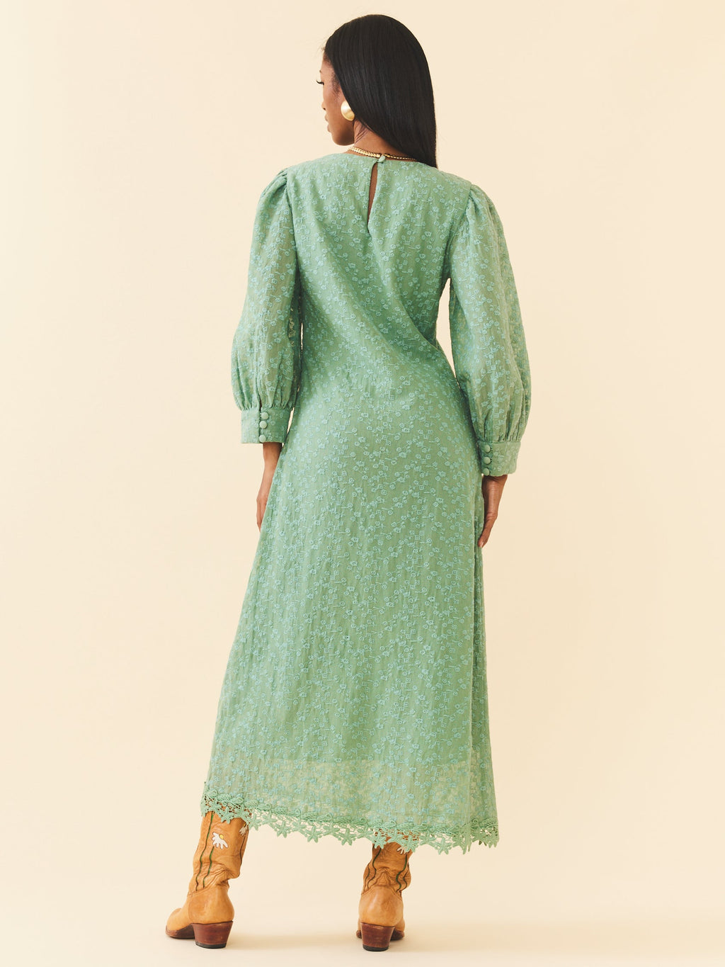 Marina Dress in Marina Green