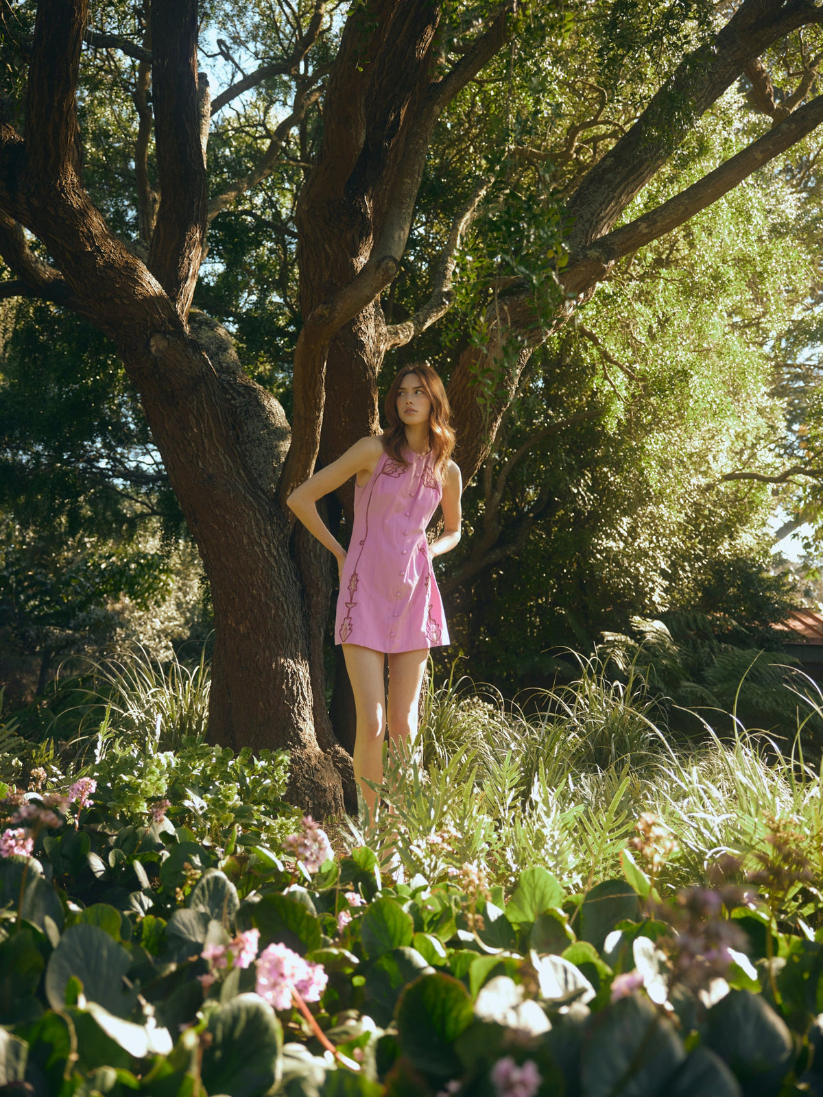 Harper Dress in Purpink