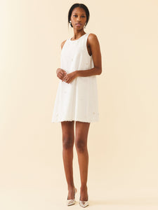 OTM Exclusive: Mattie Dress in Pearly White