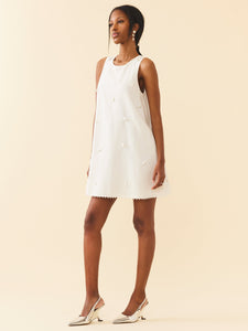 OTM Exclusive: Mattie Dress in Pearly White