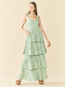 Emmy Dress in Minty Green