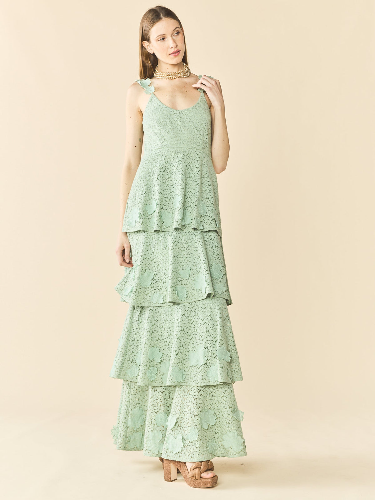 Emmy Dress in Minty Green