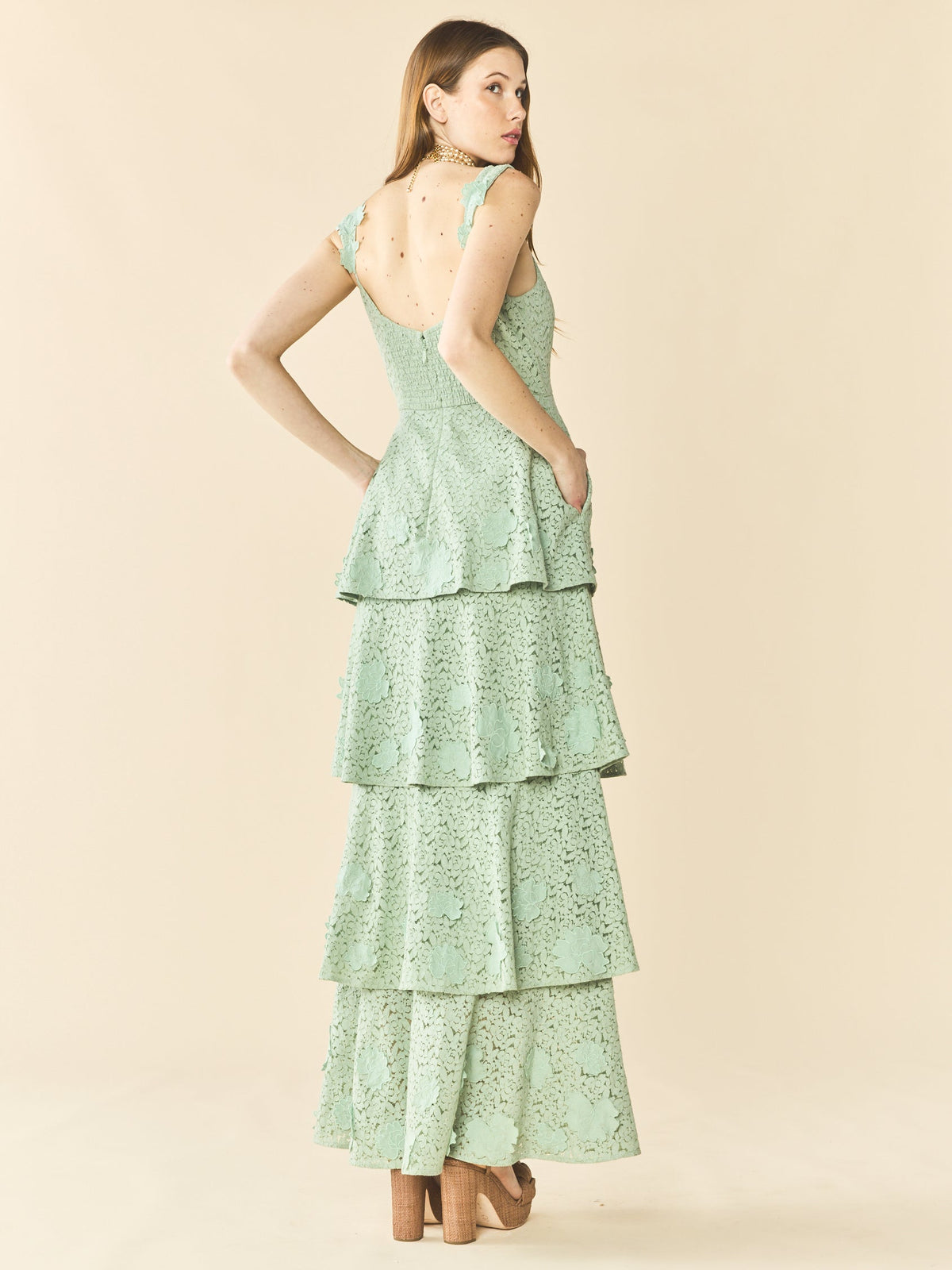 Emmy Dress in Minty Green