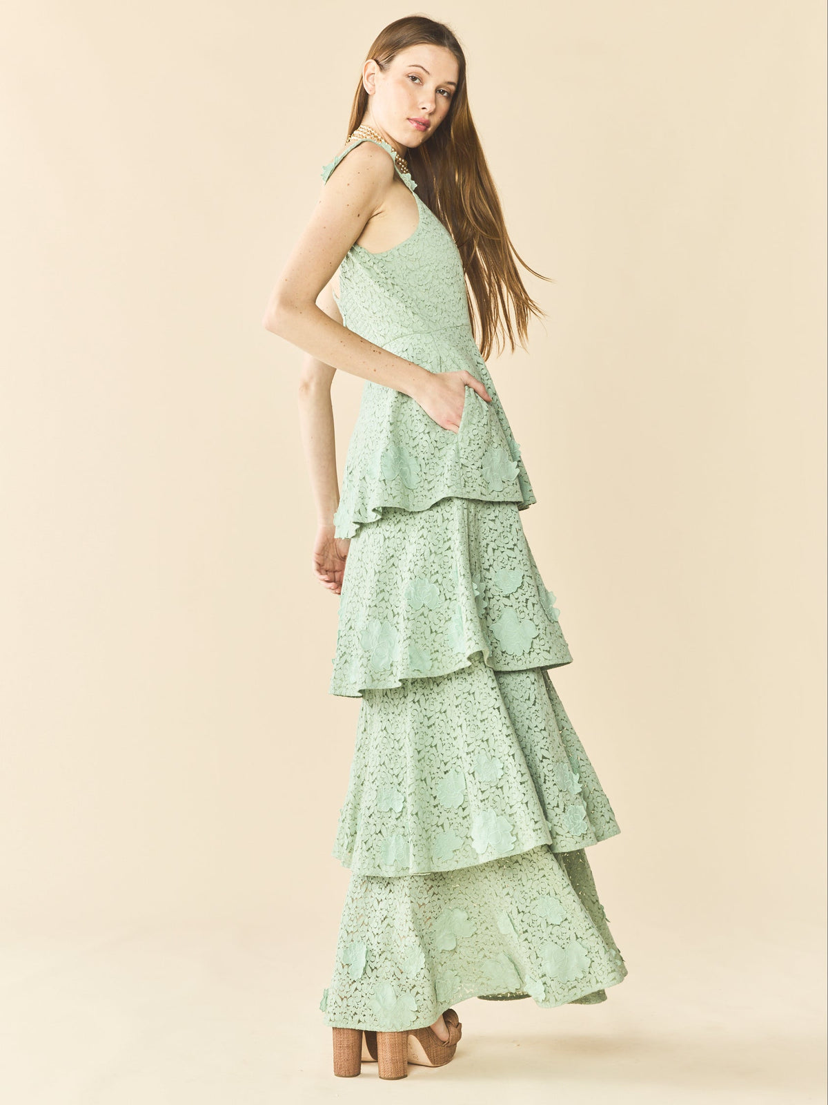 Emmy Dress in Minty Green