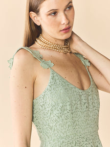 Emmy Dress in Minty Green