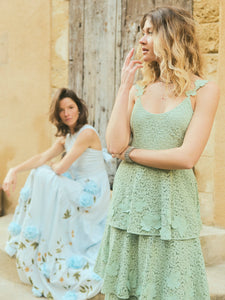 Emmy Dress in Minty Green