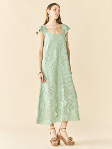 Lindsay Dress in Minty Green