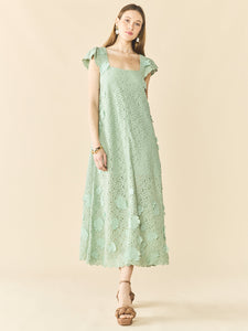 Lindsay Dress in Minty Green