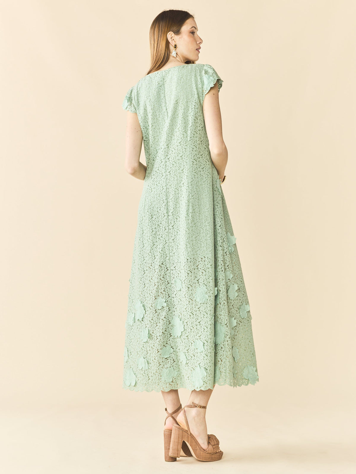Lindsay Dress in Minty Green