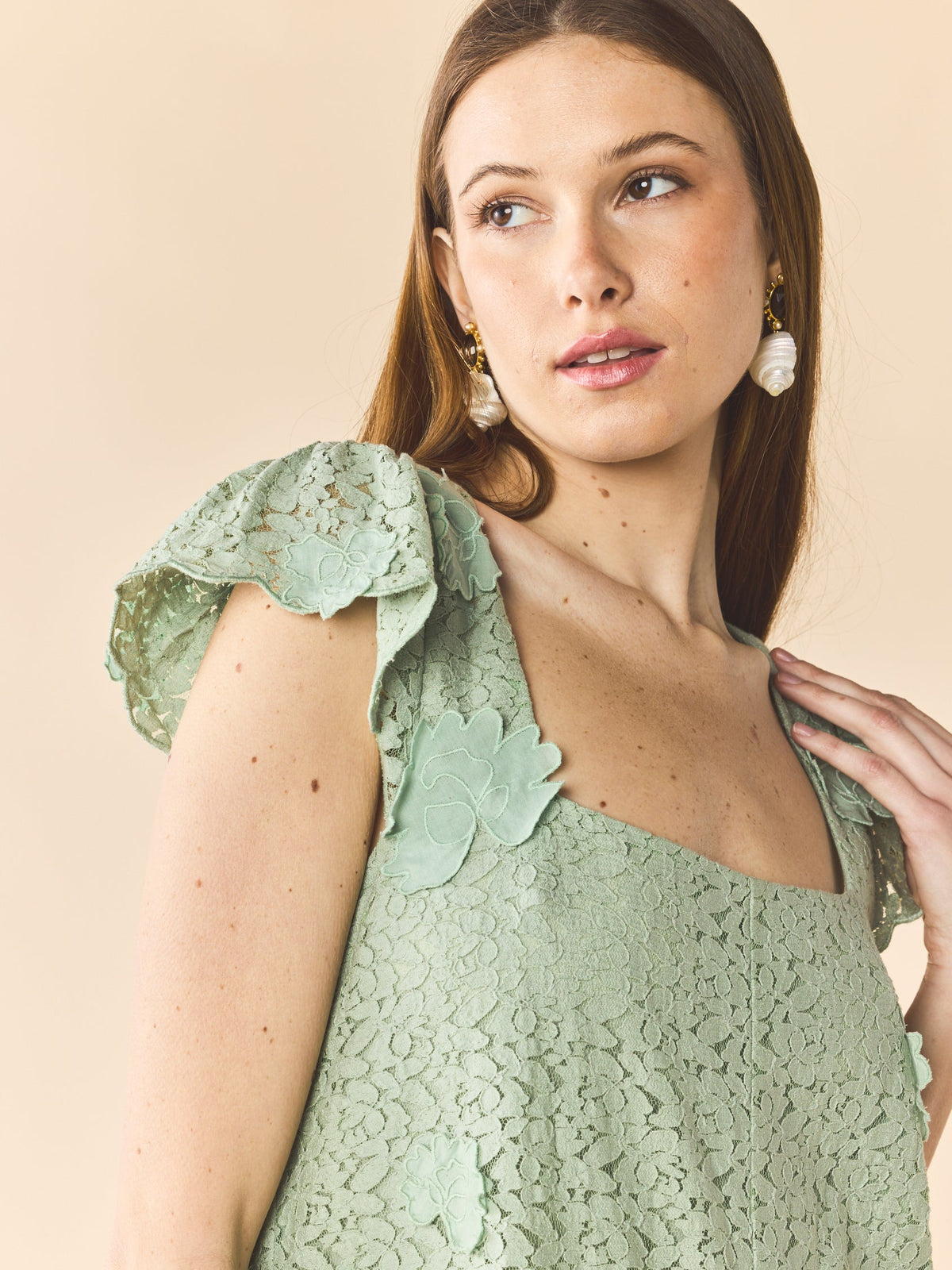 Lindsay Dress in Minty Green