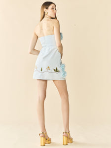 Anais Dress in Lotus Garden Blue