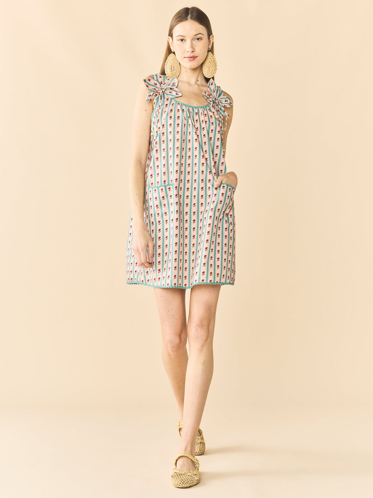 Vanessa Mini Dress in Poppy Fields Floral