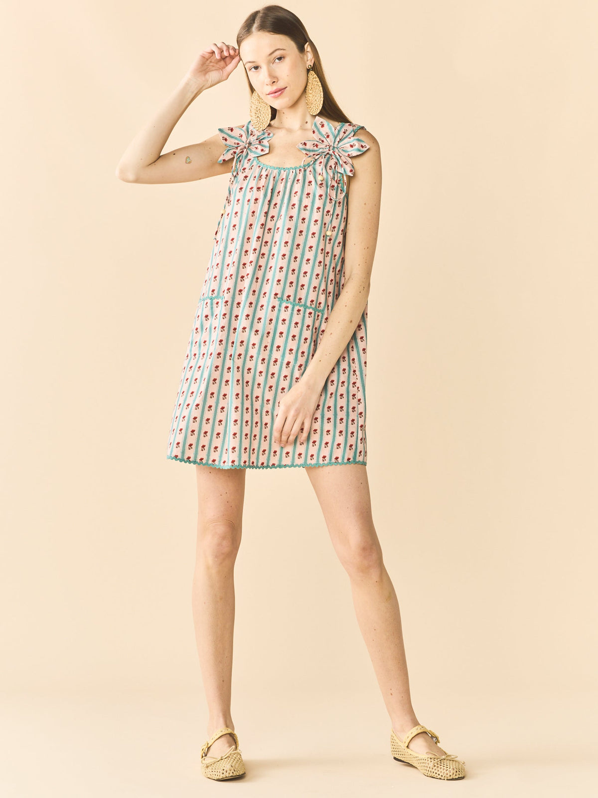 Vanessa Mini Dress in Poppy Fields Floral
