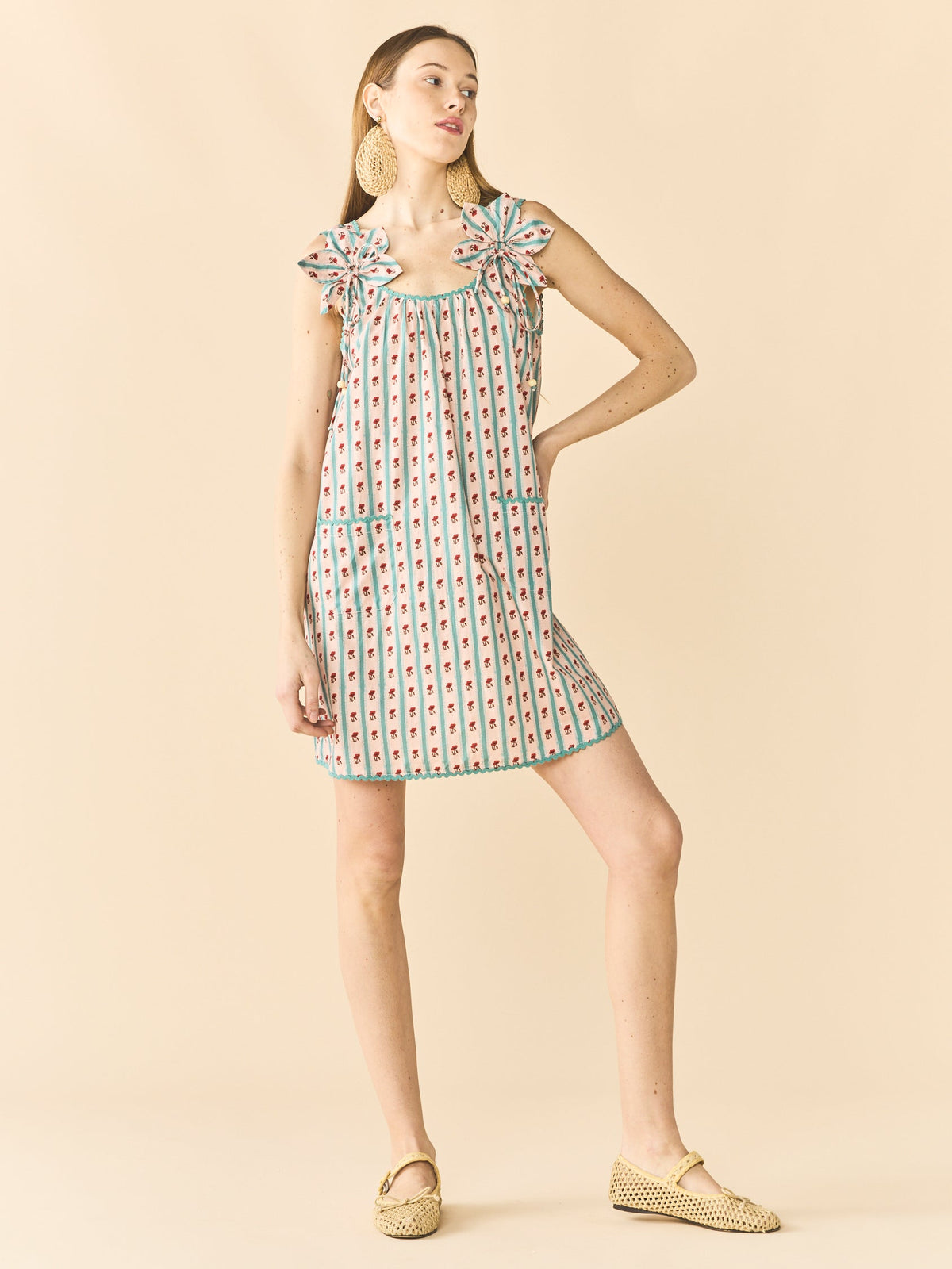 Vanessa Mini Dress in Poppy Fields Floral