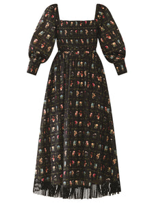 Jocelyn Dress in Florence Black Floral