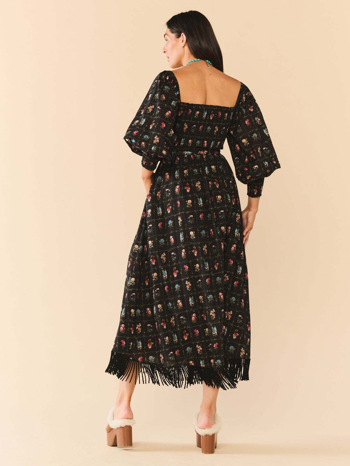 Jocelyn Dress in Florence Black Floral