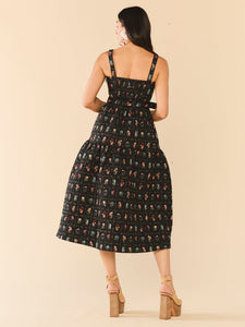 Willa Dress in Florence Black Floral