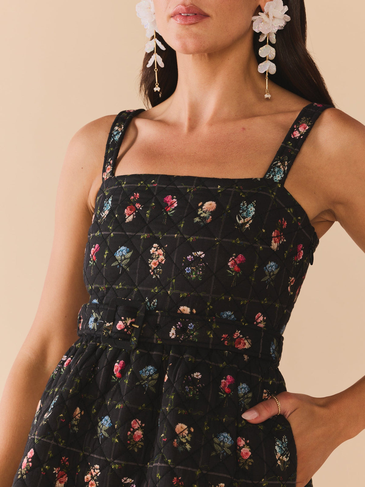 Willa Dress in Florence Black Floral