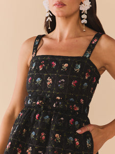 Willa Dress in Florence Black Floral