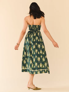 EDDY x Mckenzie Depinto Mimi Dress in Deep Green & Floral