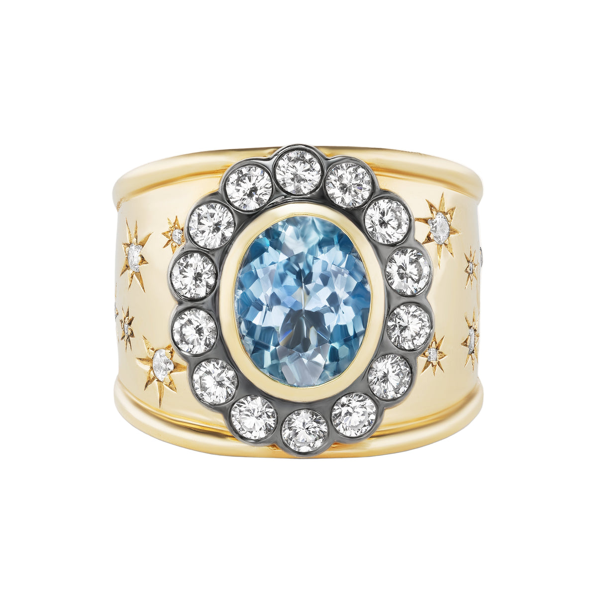 Alix Cigar Band Aquamarine