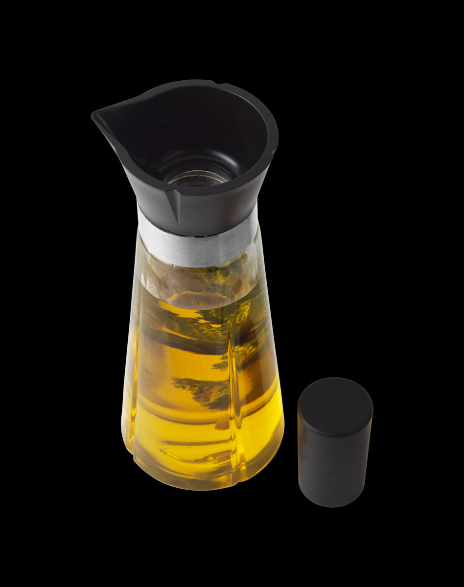 Grand Cru Oil And Vinegar Bottles in Black/Steel