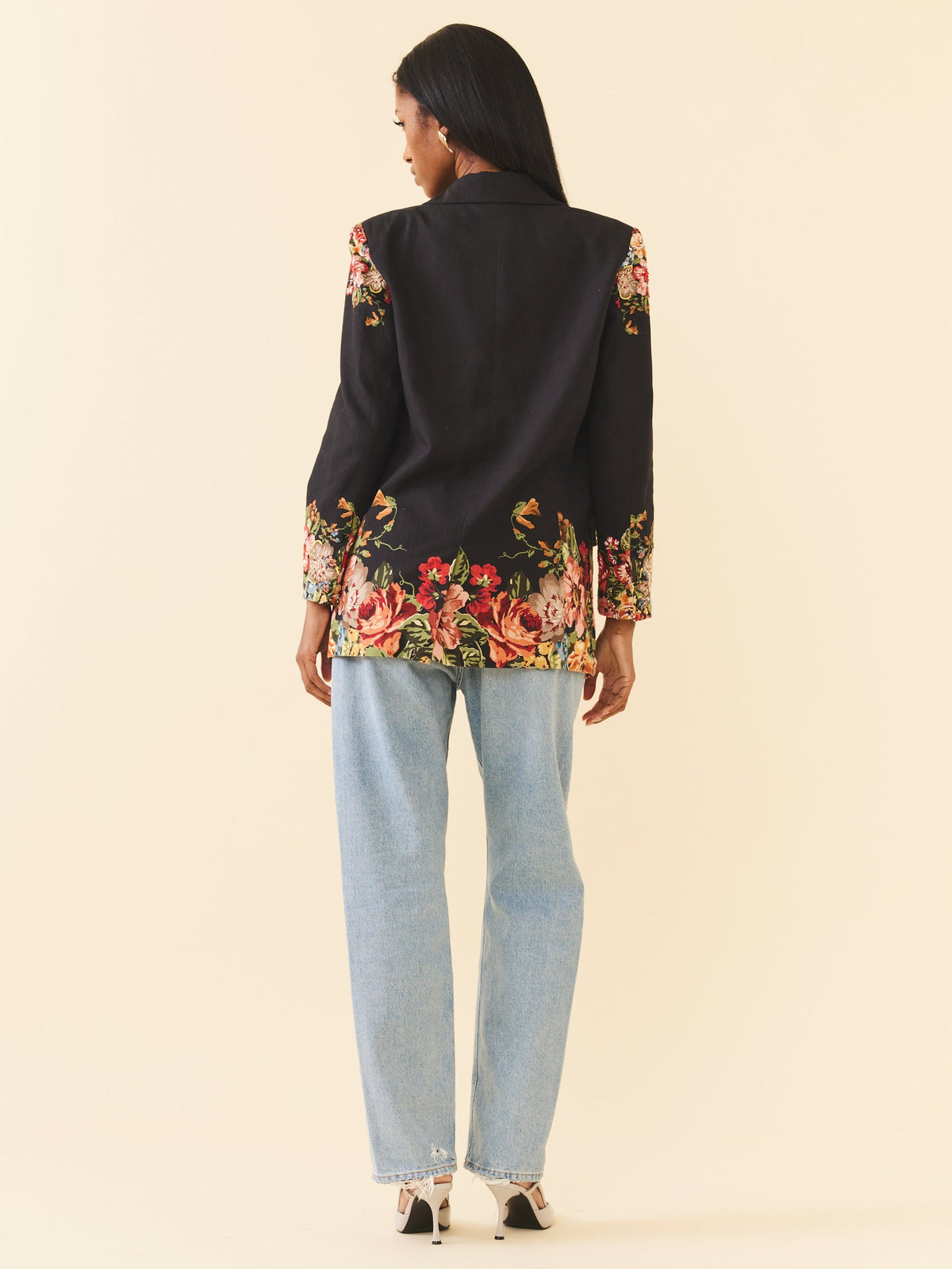 Sloan Blazer in Carmel Victorian Floral