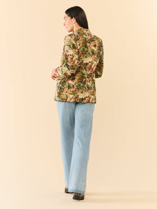 Meredith Blazer in Flora Floral Jacquard
