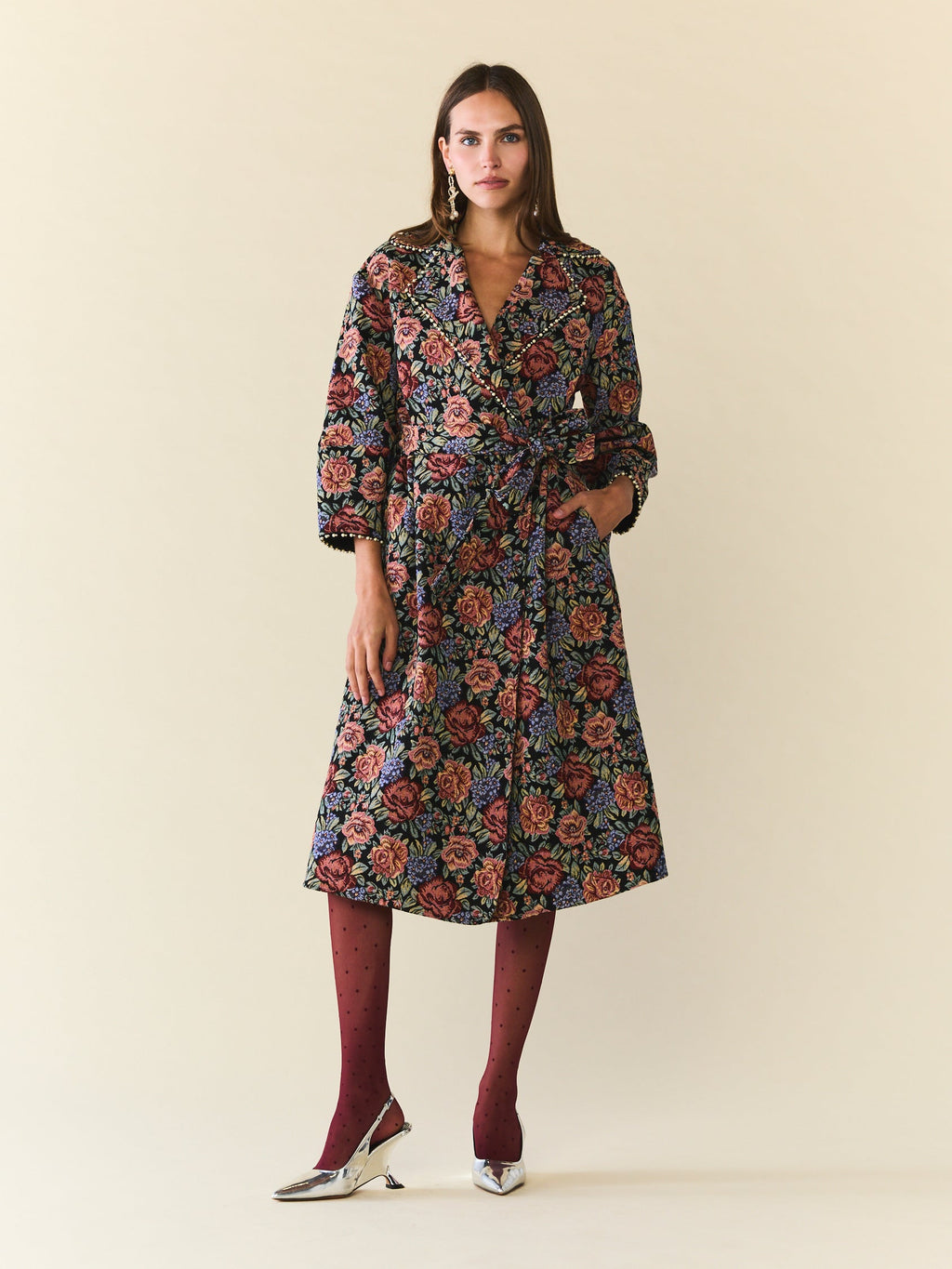 Palak Jacket in Black Rainbow Jacquard