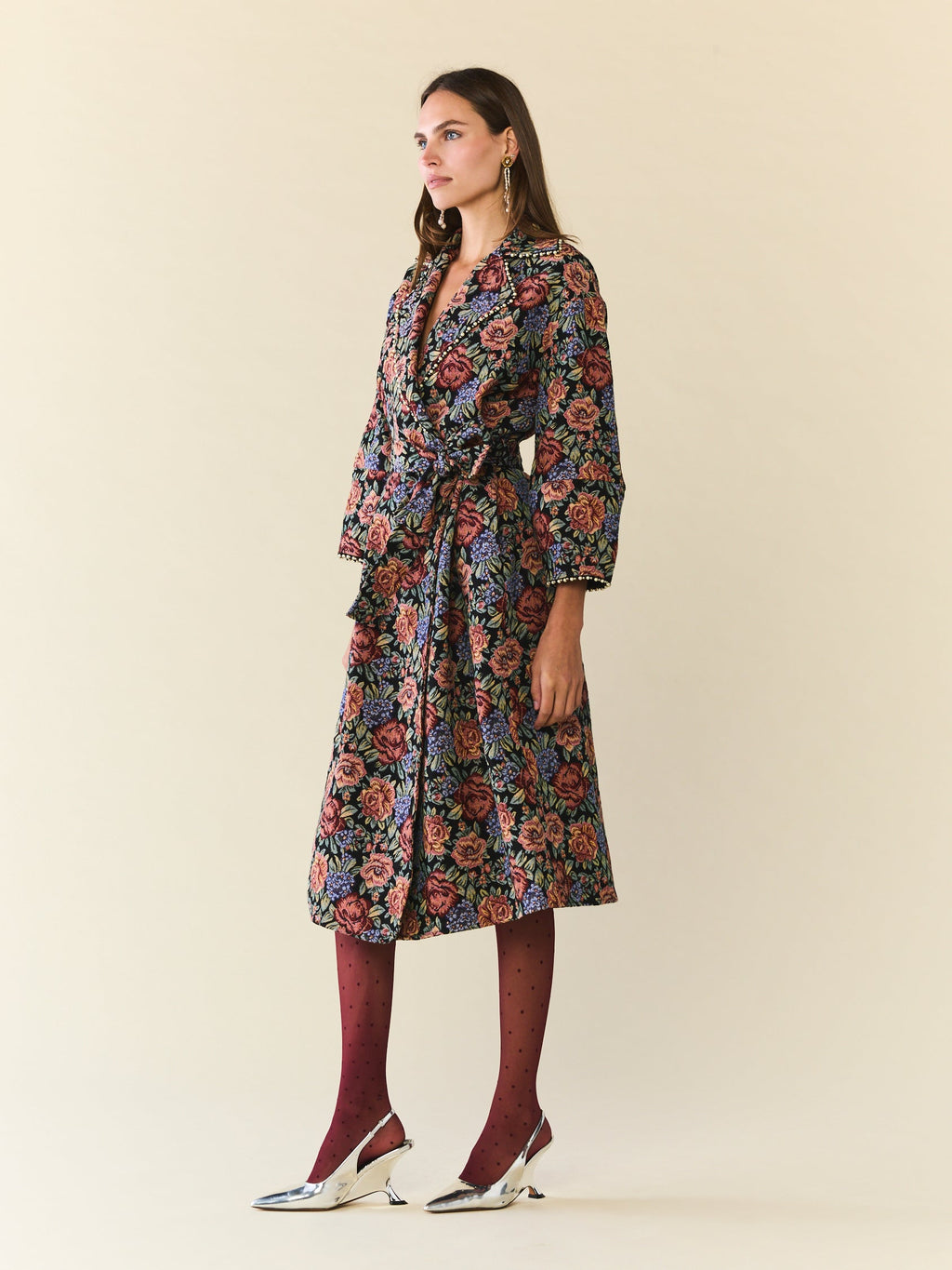 Palak Jacket in Black Rainbow Jacquard