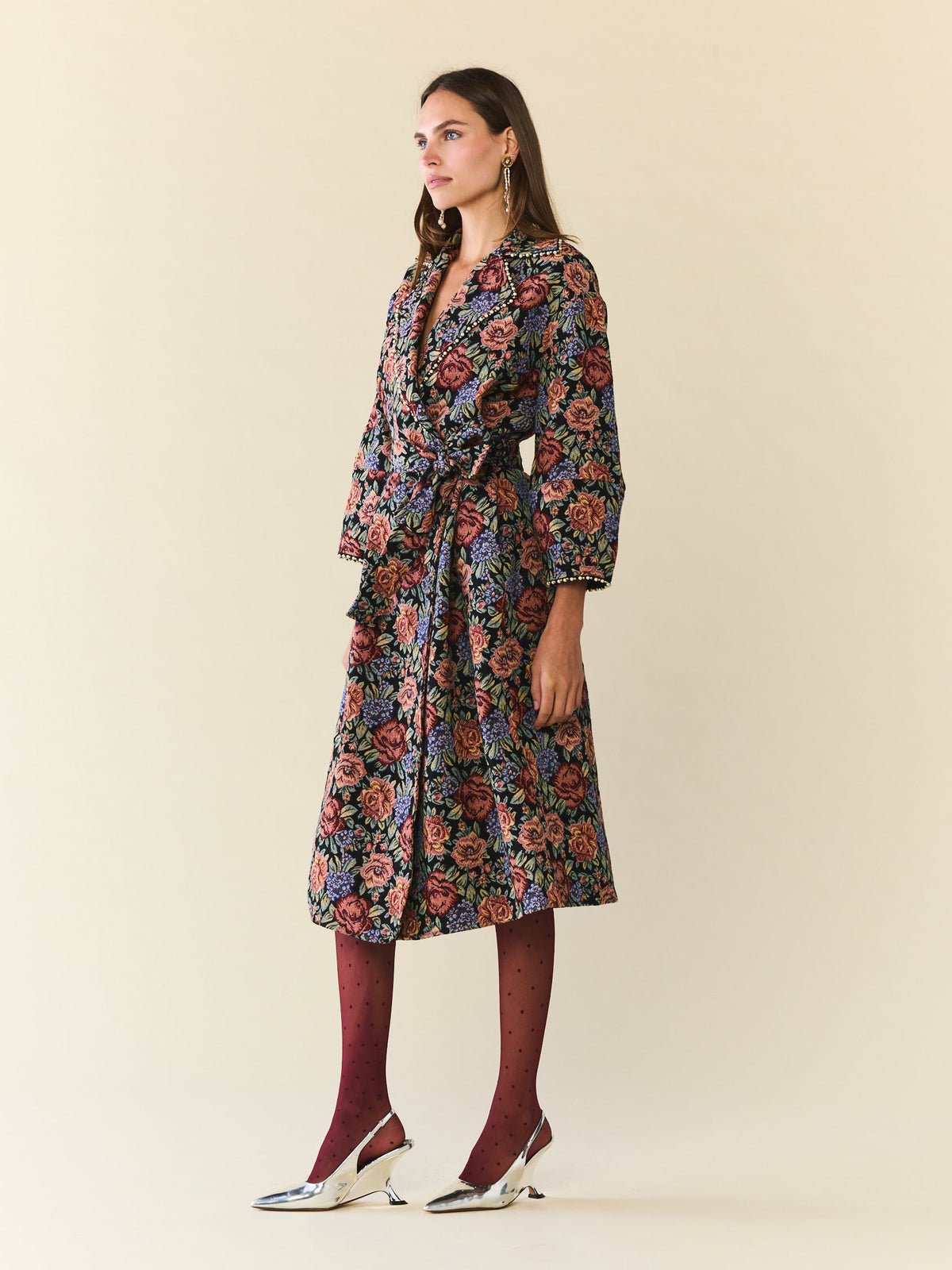 Palak Jacket in Black Rainbow Jacquard