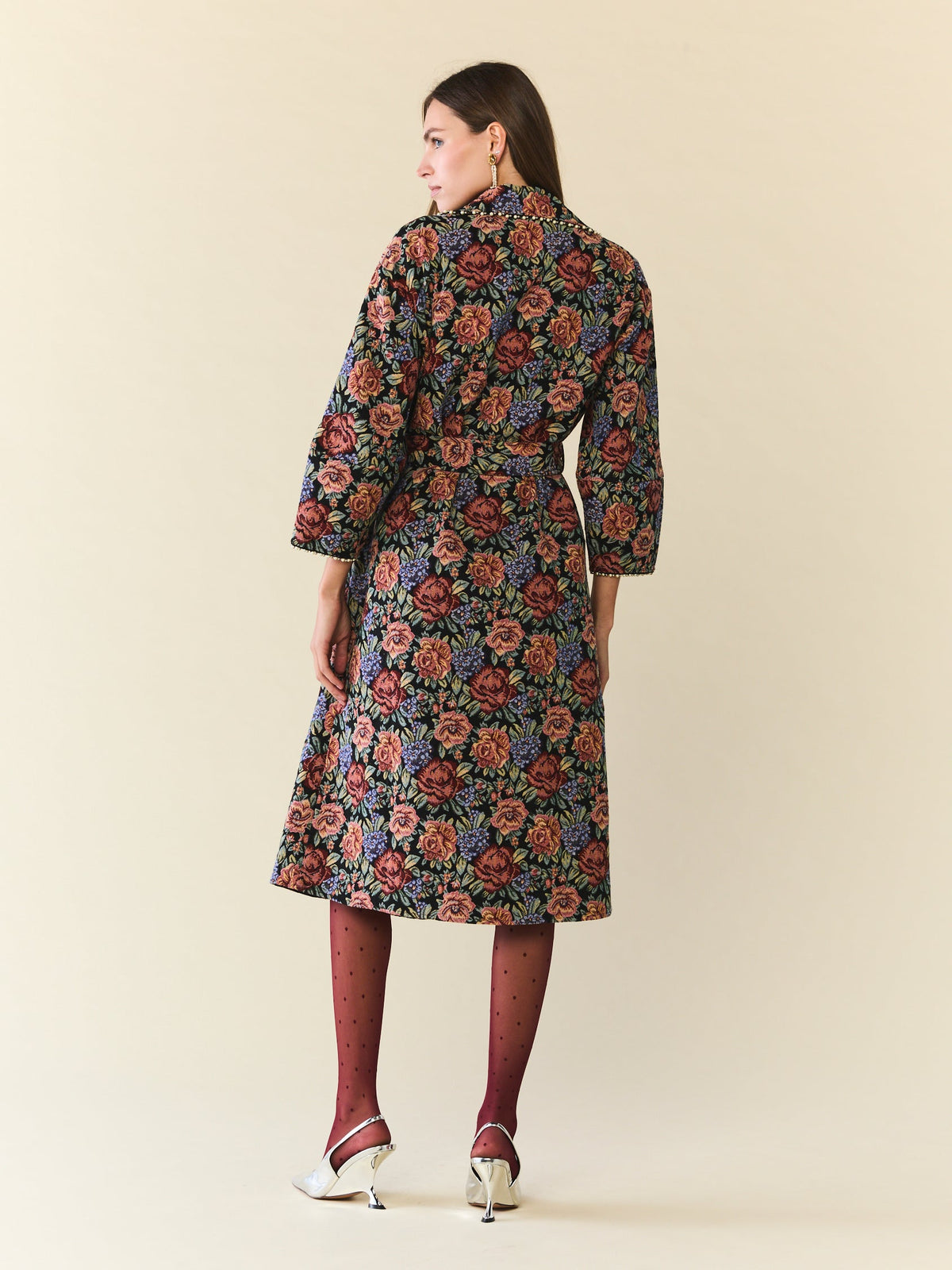 Palak Jacket in Black Rainbow Jacquard