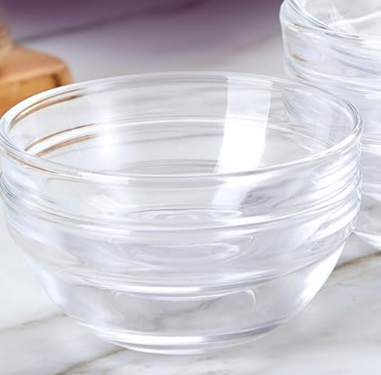 6 Small Glass Ramekins