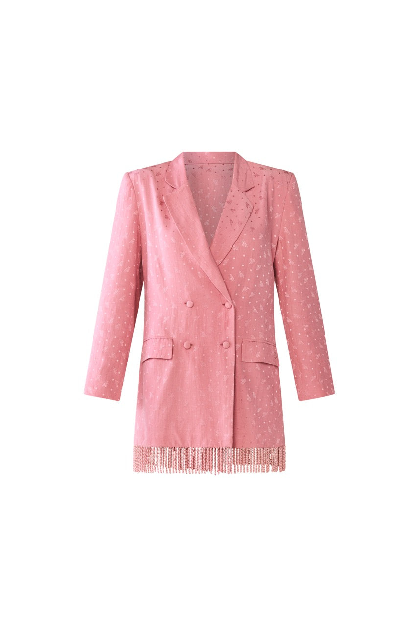 Alex Blazer Dress in Raspberry