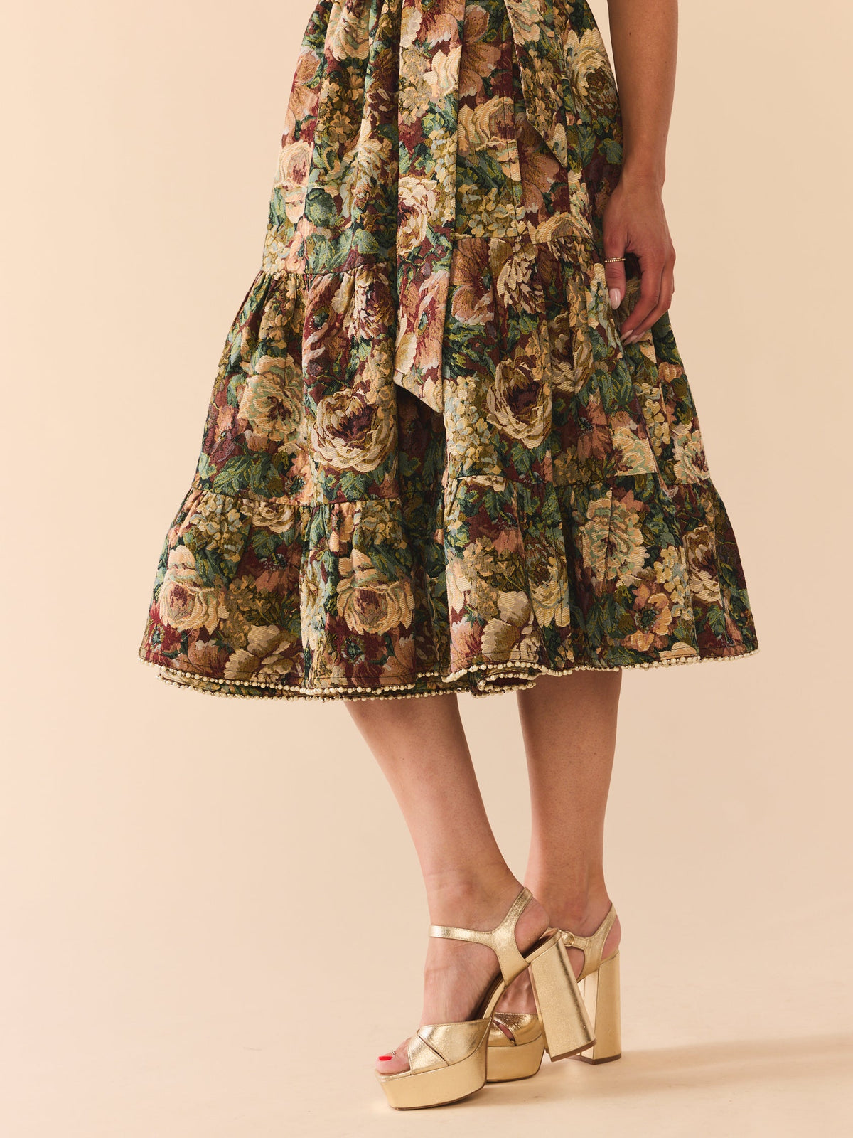 Tracy Set in Flora Floral Jacquard