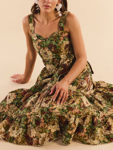 Tracy Set in Flora Floral Jacquard