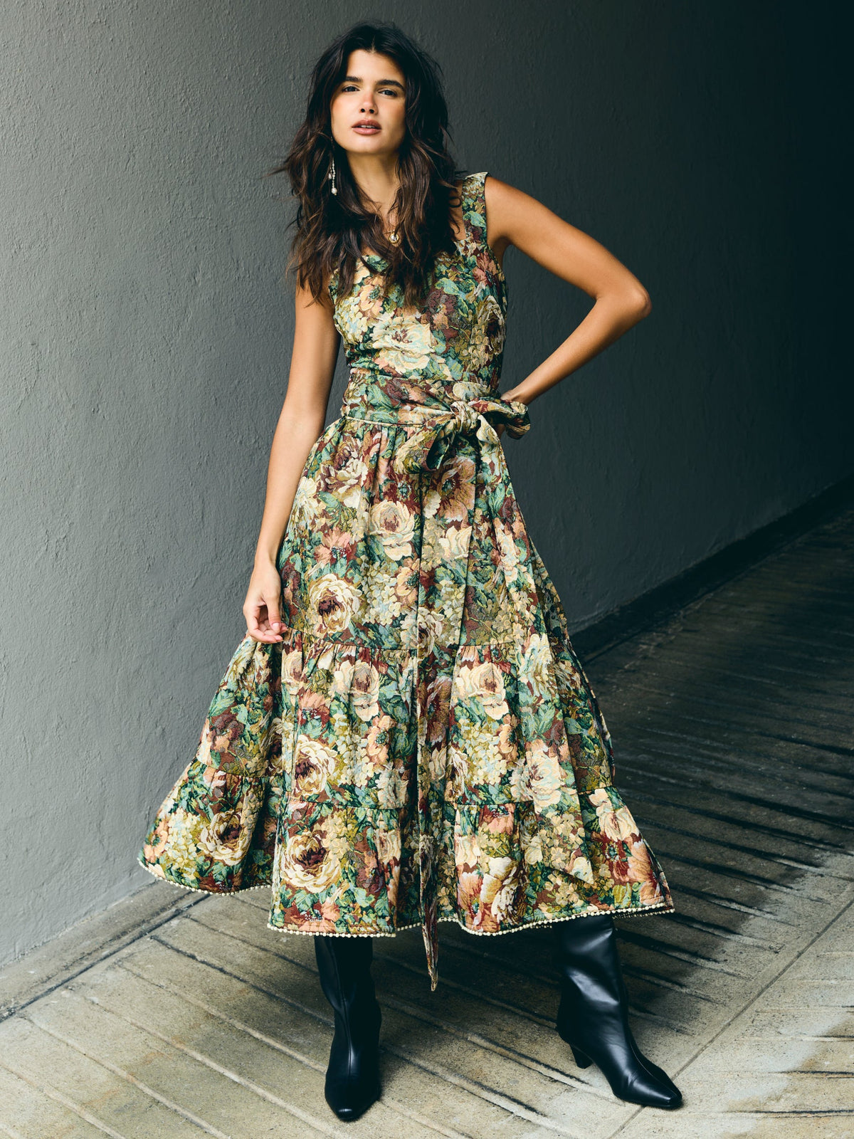 Tracy Set in Flora Floral Jacquard