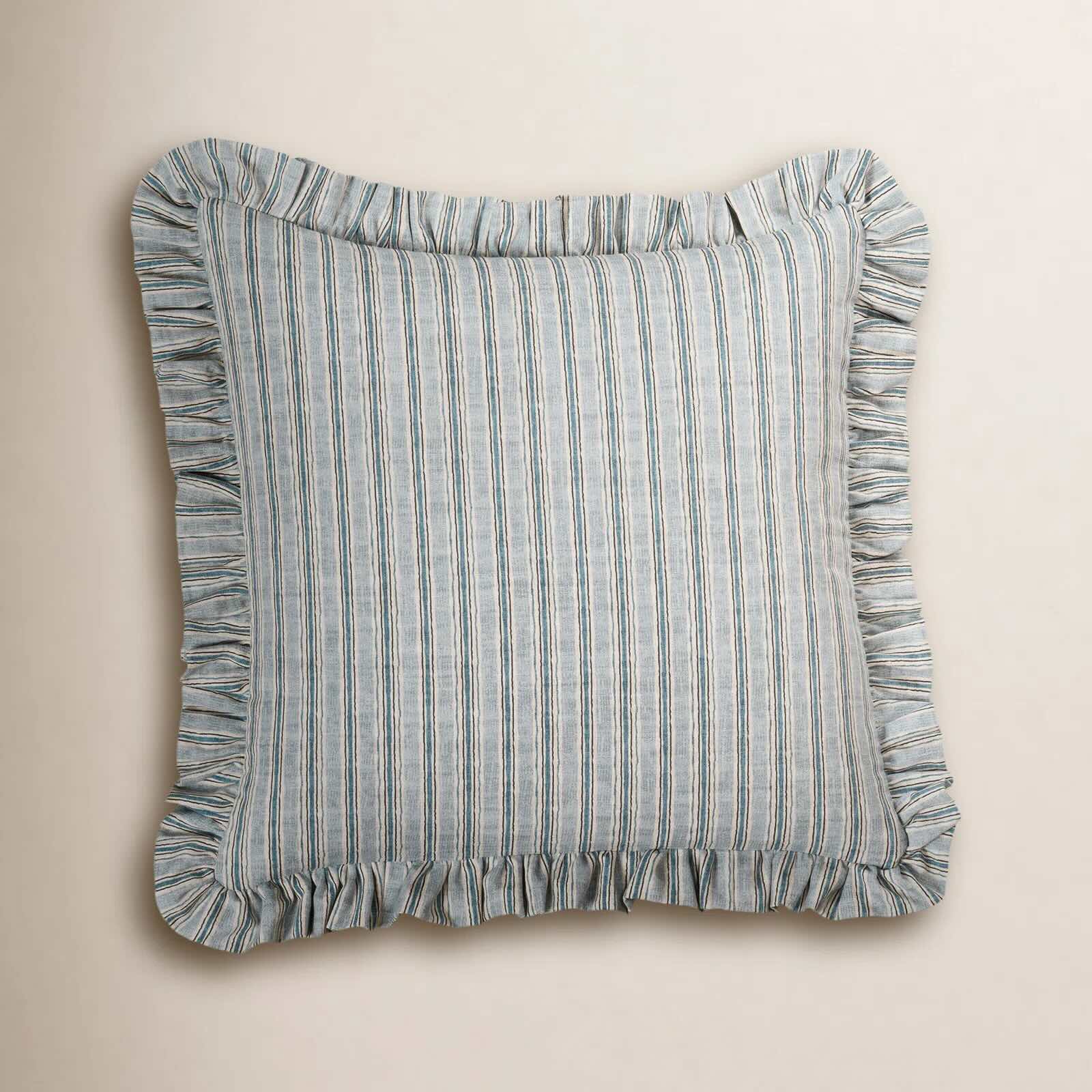 Birch Lane Jasper Sky Ruffled Accent Pillow