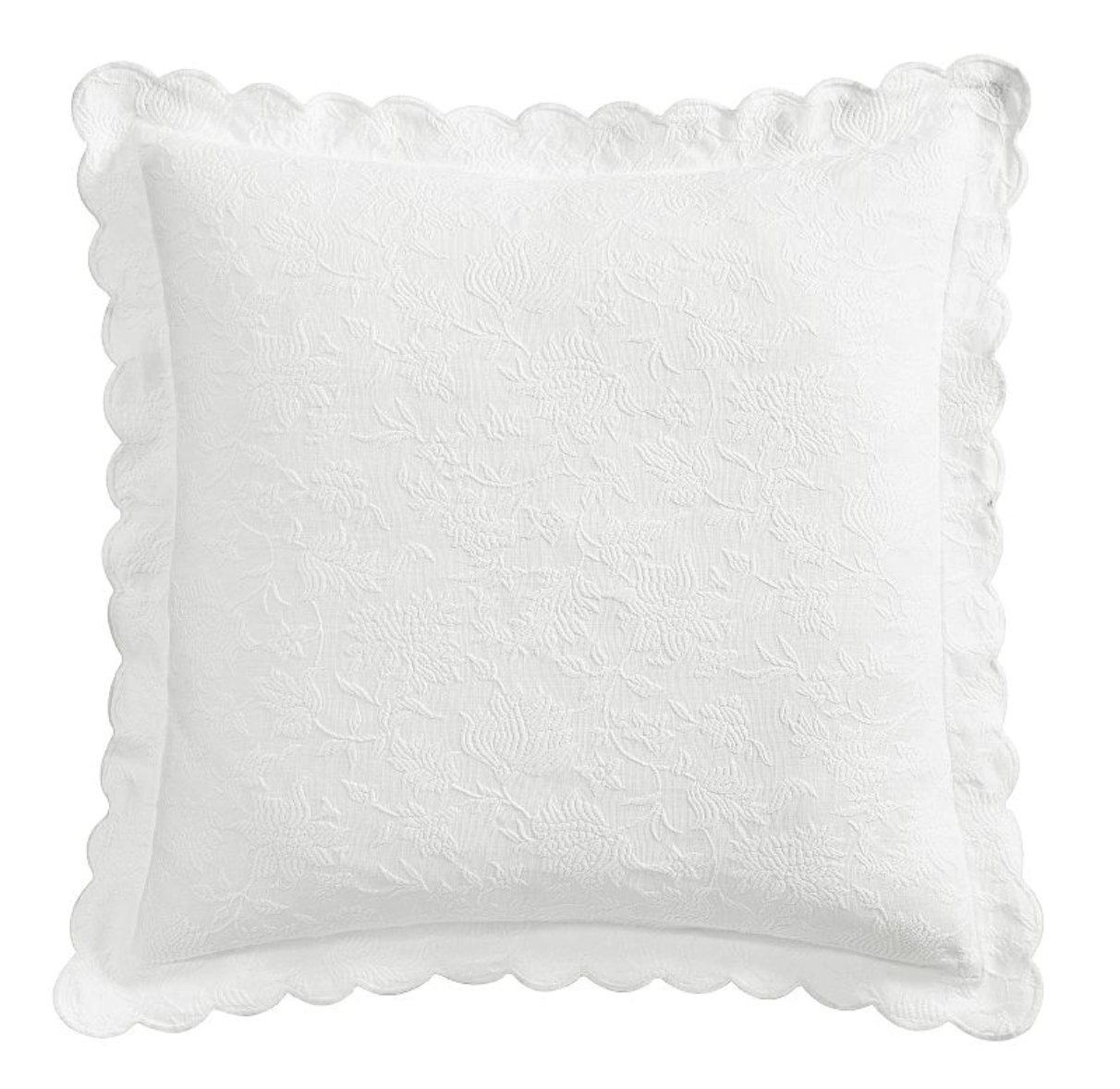 Abigail Scalloped Textured Sham Euro