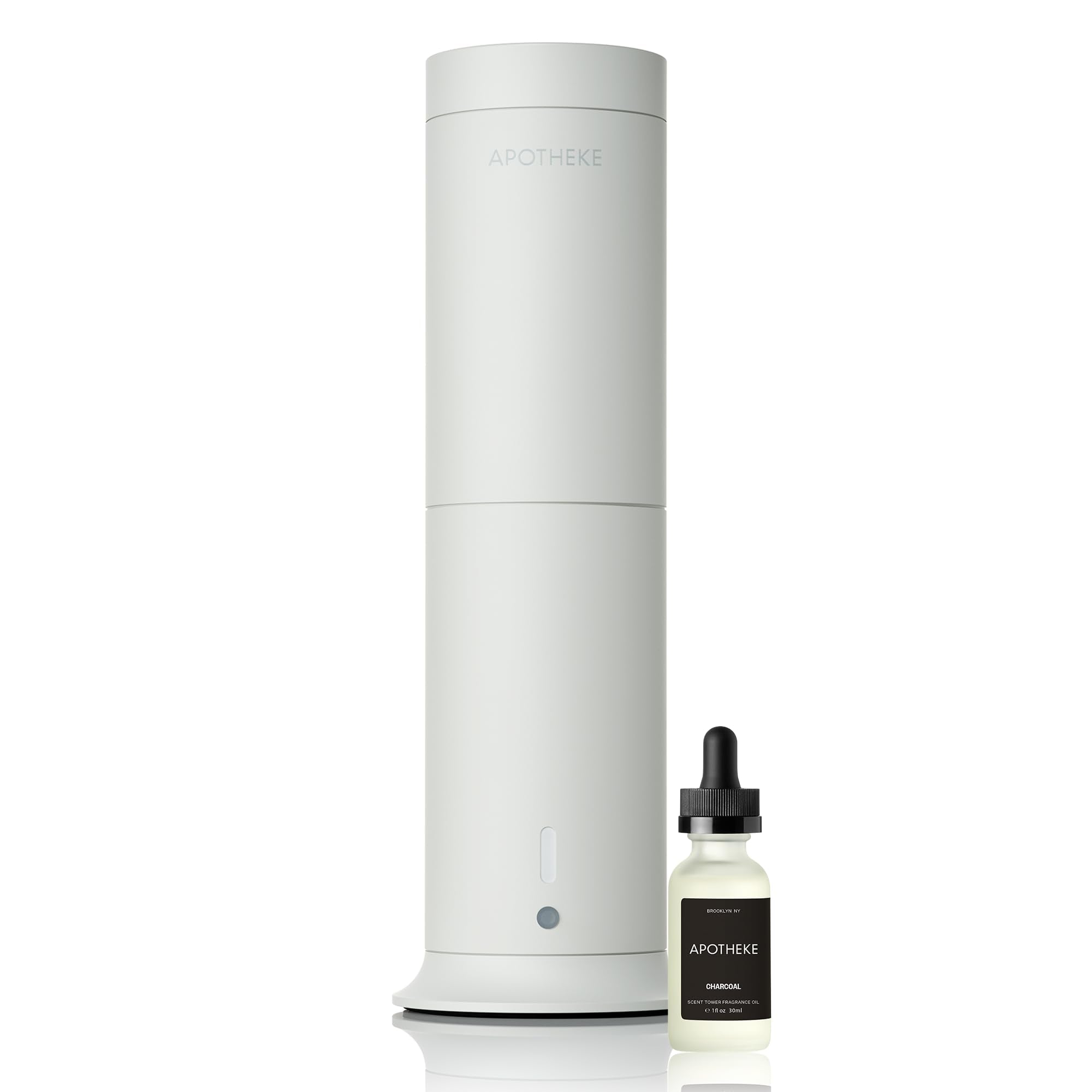 Apotheke Scent Tower Aromatherapy Diffuser & Charcoal Essential Oil Diffuser Refill Bundle