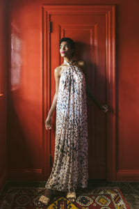 Marion Dress in Cheetah Blush